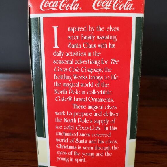 VTG Coca-Cola Bottling Works Hot Air Balloon Christmas Tree Ornament 1996 - Picture 4 of 6